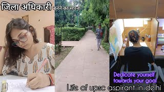 study routine with room tour of UPSC aspirant living in delhi *Being disciplined* #upsc