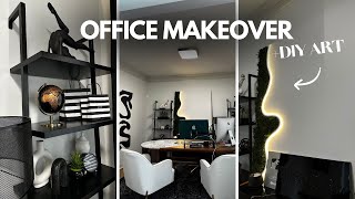 Home Office Makeover + DIY ART