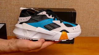 Reebok Aztrek Double X GIGI Hadid Unboxing. Black/Blue/Grey/Gold