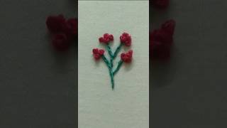 Embroidery stitch flower #shorts #viralvideo