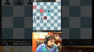 Hikaru annoyed by opponent's draw offer !!!  #chess