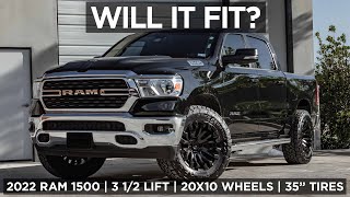 How to Fit 35" Tires on a 2022 Ram 1500 With a 3.5" Lift | Will it Fit |