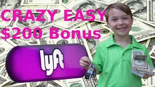 CRAZY EASY $200 Bonus On Lyft