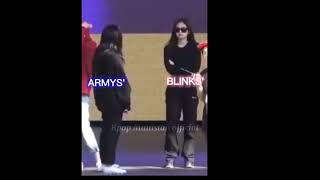 Blackpink and bts Vs army and blink #blink #army #bts #blackpink