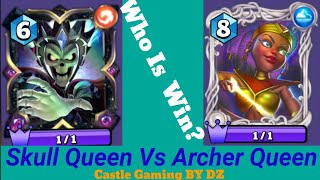 Skull Queen Vs Archer Queen Gameplay😱 Castle Crush 🏰 Best Strategy Deck 🔥@castlegamingbydz