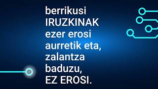 Cybergabonak: argi ibili eta burua erabili