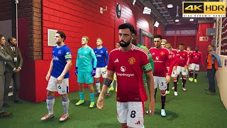 PES 2025 | Manchester United vs Everton | REALISTIC PREMIER LEAGUE AI PREDICTION @ 4K 60FPS HDR