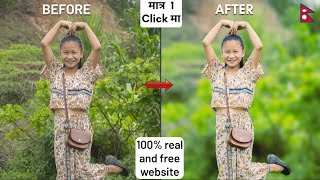 Photo background blur Kasari Garne | photo edit kasari garne | photo editing best website in Nepal