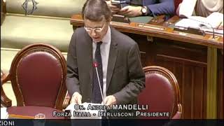 Andrea Mandelli interviene in aula alla Camera dei Deputati sulla Legge di Bilancio 2020