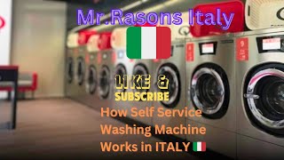 How Self Service Washing Machine Works in ITALY 🇮🇹