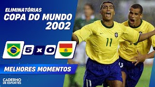 SHOW DE ROMÁRIO! BRASIL 5 X 0 BOLÍVIA - MELHORES MOMENTOS - ELIMINATÓRIAS DA COPA 2022 - GLOBO