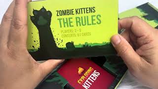 Zombie Kittens by Exploding Kittens || Product Review