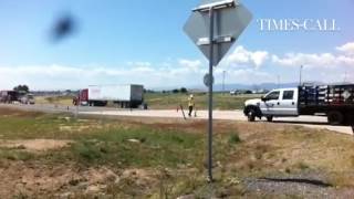 Semi leaking hydrochloric acid, WCR 8, and I-25, east frontage road.#longmont