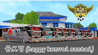 HAPPY KONVOI BUSSID V4.2 #bussimulatorindonesia #bussid #bussidmods #obbbussidterbaru