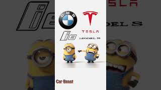 Tesla model s VS BMW i8 minons style illumintions#tiktok #shorts #bmw #tesla