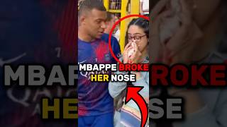 Kylian Mbappe broke her nose😬☠️#shorts#football#shortvideo