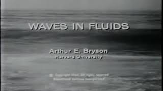 Waves in Fluids - Illustrated Experiments in Fluid Mechanics - Lesson 18