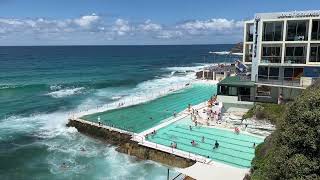 Bondi Beach, walk to Tamara Beach and Bronte Beach.  4k / 60 fps