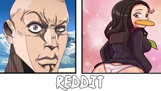 Anime VS Reddit  (The rock reaction meme) Part #98