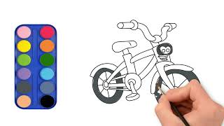 ow to Draw a Bicycle – Easy Step-by-Step Art Tutorial for Kids | ARTZY KIDZ