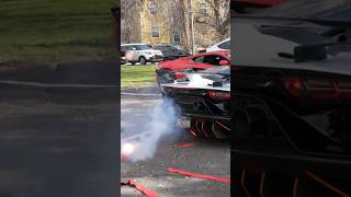 Lamborghini Aventador Lights Fireworks With Straight Piped Exhaust! Full Video Down Below!