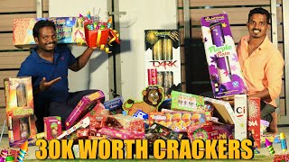 30k Worth Crackers Testing | Modern Crackers | Fun Testing With Machan | New Crackers 85% Discounts