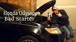 How to change the starter on a 2011 Honda Odyssey