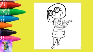 Edna Mode From Incredibles Coloring Pages #coloring #coloring_pages #edna #incredibles