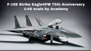 F 15E Strike Eagle Seymour Johnson 4FW 75th Anniversary Camo Paint 1:48 scale by Academy