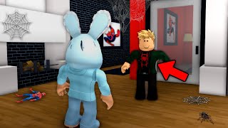 My Roommate is SECRETLY SPIDERMAN in Roblox Brookhaven RP!