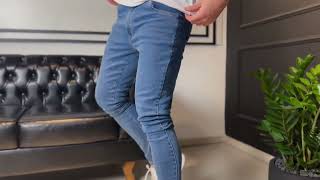 CALÇA JEANS SUPER SKINNY AZUL CLÁSSICO