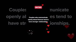 How do shared financial goals impact relationships? #relationshipfacts #interestingfacts #love