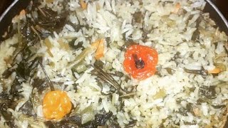 Easy Callaloo Rice✅🇯🇲🇯🇲