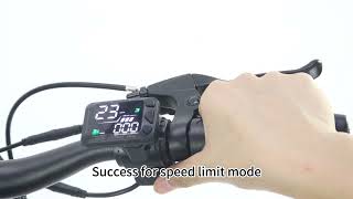 KuKirin C1 Pro  Speed limit setting tutorial （限速设置教程）