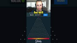 RISKY $100 PLINKO BETS!!.. (Stake Originals) #shorts #slots #casino #crashgame #plinko