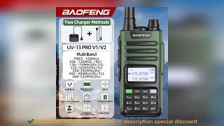 BaoFeng M-13 PRO V1 V2 High Power Multi Band Walkie Talkie Type C Char Review