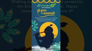 Happy Krishna Janmashtami from VisionIT #shorts #short #krishnajanmashtami