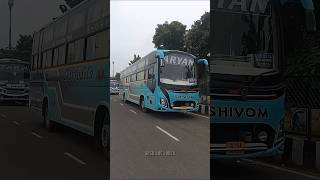 ARYAN (SHIVOM) BUS 🩵 IN BHUBANESWAR ODISHA #bhubaneswar #buslover #travel #bus #odisha