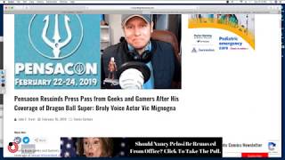 Pensacon Rescinds Press Pass from Geeks + Gamers After Dragon Ball Broly Voice Actor Vic Mignogna