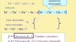 Factorizar por completo sacando factor común y Ruffini