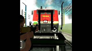 Train vs missile+invicibilety #indianbikedriving3d #trainvideo #missilelaunch #shorts #viralshort