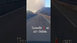 Incendio 🧯 en A8  Foz - Galicia