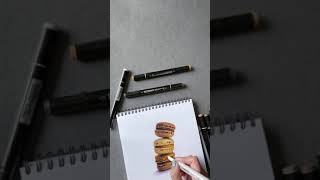 How to draw macarons. Speedpaint. SKETCHMARKER