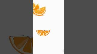 realistic orange drawing