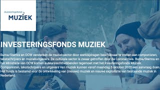 Webinar Buma/Stemra - Investeringsfonds Muziek - Deel 3