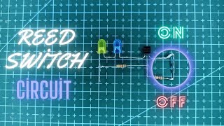 Reed Switch Circuit | Magnetic Switch Sensor  🧲 #reedswitch #magneticswitch #bc547 #electronic