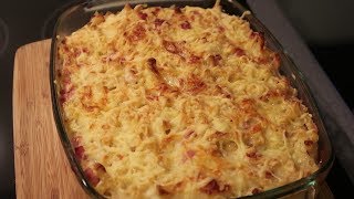 baked macaroni with ham and cheese