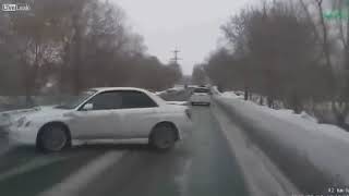 Subaru Initial D Drift Recovery Russian Dashcam