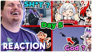 'holoGTA Day V Chaotic Moments' REACTION | LOONY REACTS