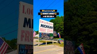 We found a Farmers Market by the side of the road | #explore #michigan #usa